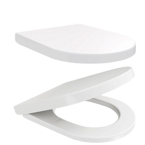 Сиденье для унитаза Watersense Milana Bio W01845 дюропласт, с микролифтом, быстросъем, универсальное