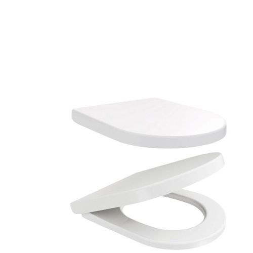 Сиденье для унитаза Watersense Milana Bio W01845 дюропласт, с микролифтом, быстросъем, универсальное