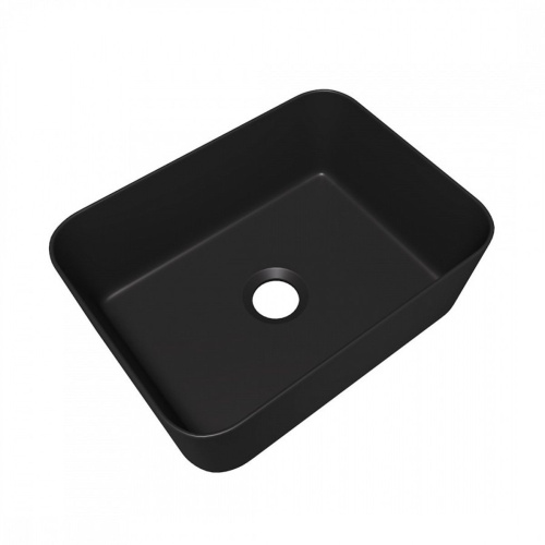 Раковина накладная Watersense Eva Mini 40 W00173 400х300х135 мм черная матовая