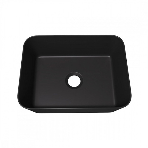 Раковина накладная Watersense Eva Mini 40 W00173 400х300х135 мм черная матовая