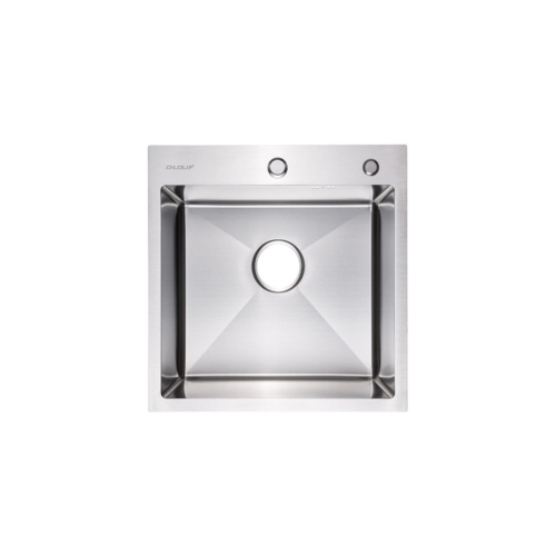 Мойка для кухни врезная G.lauf GL-5050 хром из нержавеющей стали, 50*50 см без сифона