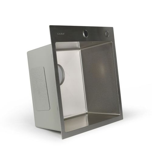 Мойка для кухни врезная G.lauf GL-5050 хром из нержавеющей стали, 50*50 см без сифона