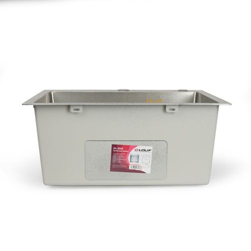Мойка для кухни врезная G.lauf GL-5050 хром из нержавеющей стали, 50*50 см без сифона