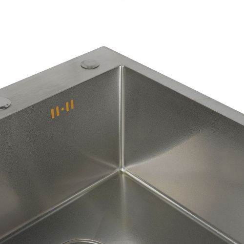 Мойка для кухни врезная G.lauf GL-5050 хром из нержавеющей стали, 50*50 см без сифона