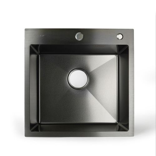 Мойка для кухни врезная G.lauf GL-5050MG графит из нержавеющей стали, 50*50 см без сифона