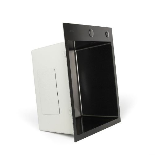 Мойка для кухни врезная G.lauf GL-5050MG графит из нержавеющей стали, 50*50 см без сифона