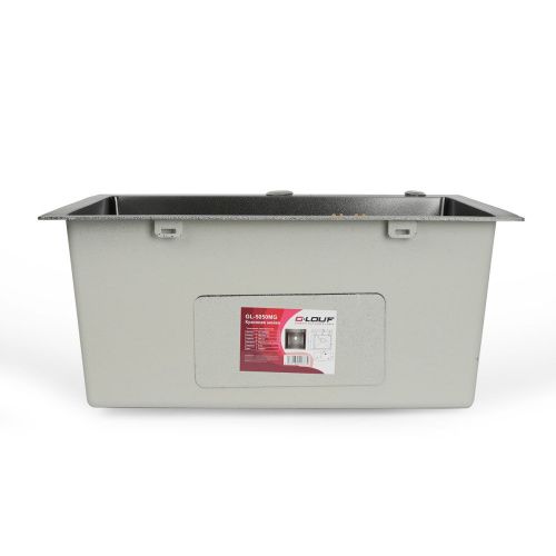 Мойка для кухни врезная G.lauf GL-6050MG графит из нержавеющей стали, 60*50 см без сифона