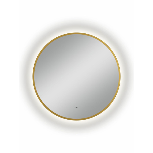 Зеркало D800 Mirgold LED ЗЛП5151 c бесконтактным сенсором, золотая окантовка