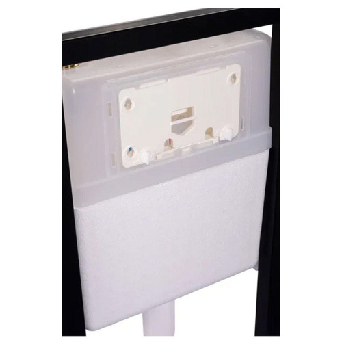 Комплект Инсталляция АНИ Пласт WC1110 1350х500х225 мм без кнопки+Клавиша Ани Пласт WP1300 белая глянцевая+Унитаз подвесной (Торнадо) Knois KN9722003