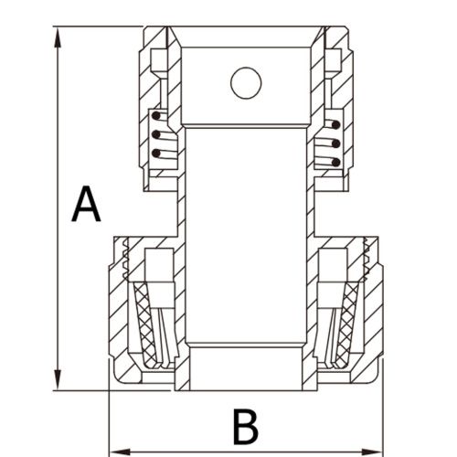 Коннектор быстросъемный для шланга 12 мм TIM FQ-C12 (10/100)