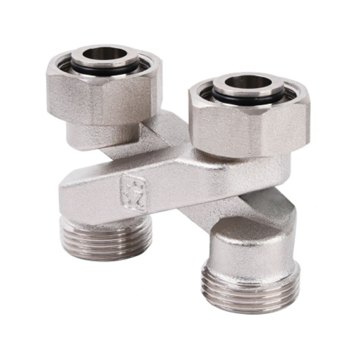 Узел нижнего подключения радиатора перекрестие Х-образное 3/4