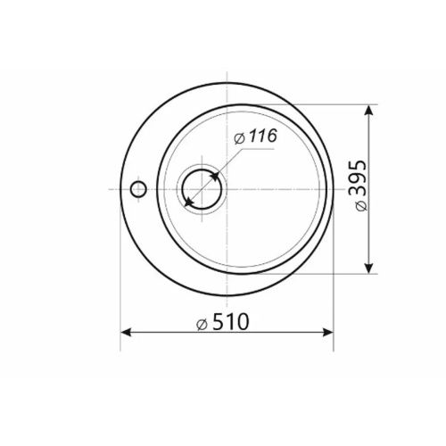 Мойка для кухни врезная SimGran Q-6 белая из кварцистик, 51*51 см без сифона