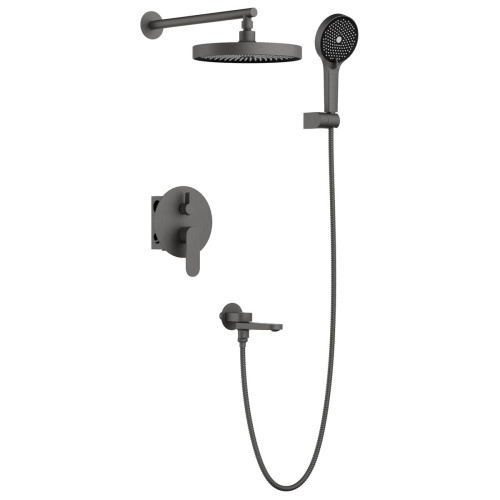 Душевая система встраиваемая BELZ B80713-3, оружейная сталь