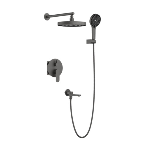 Душевая система встраиваемая BELZ B80713-3, оружейная сталь