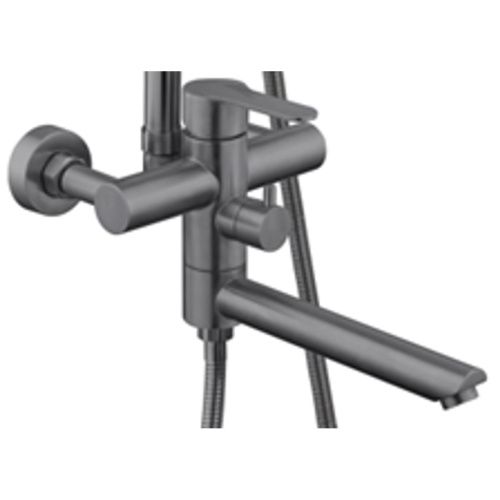 Душевая стойка со смесителем Wasser Zimmer ZM-7761-18Q графит, с изливом