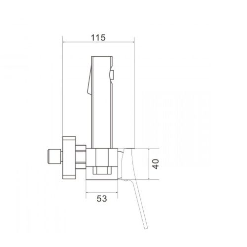 Гигиенический душ Shevanik S4005T-1 оружейная сталь (10)