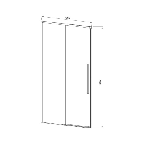 Душевая дверь Vincea Slim-N VDS-4SN130CLG, 1300, брашированное золото, стекло прозрачное