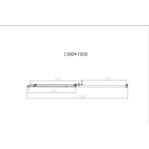 Душевая дверь Vincea Slim-N VDS-4SN130CLG, 1300, брашированное золото, стекло прозрачное