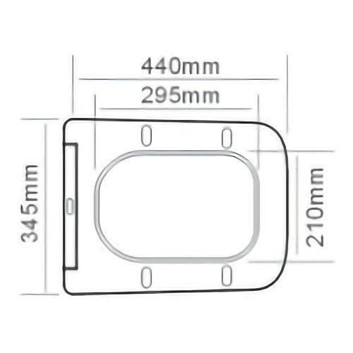Сиденье для унитаза Grossman GR-49K2670S 440x345 мм  с микролифтом, быстросъемное, дюропласт, белое