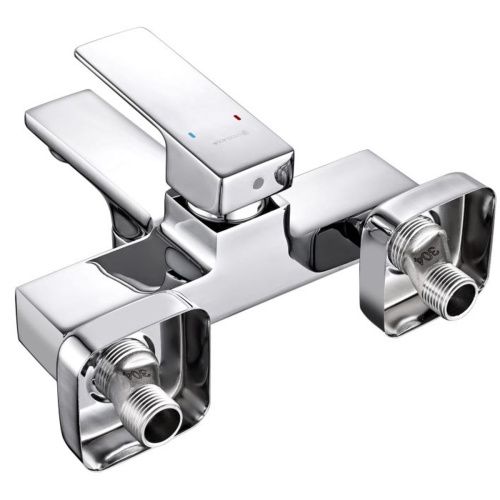 Смеситель для ванны GROSS AQUA 2515880C Edge хром с коротким изливом