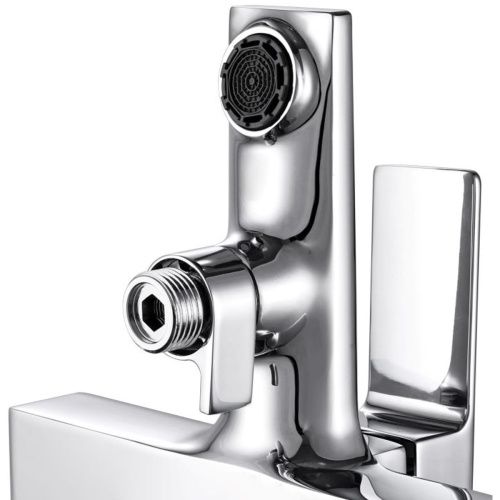 Смеситель для ванны GROSS AQUA 2515880C Edge хром с коротким изливом