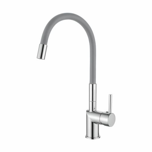 Смеситель для кухни LOFFREY LF84755-9, с гибким изливом, серый