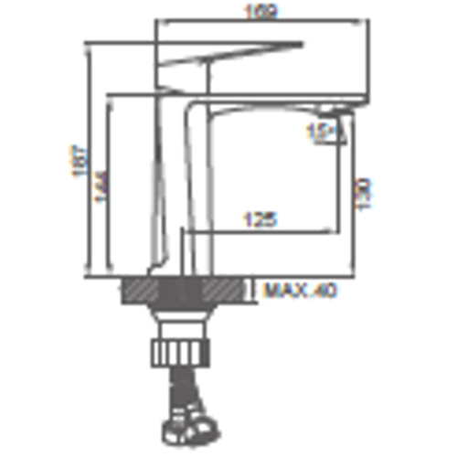 Смеситель для раковины LEDEME L1055-8