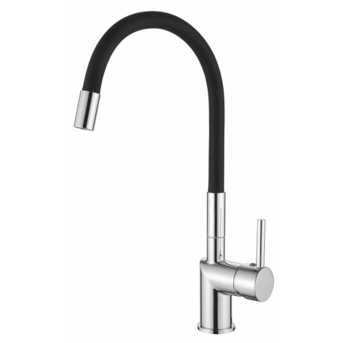 Смеситель для кухни LOFFREY LF84755-2, с гибким изливом, черный