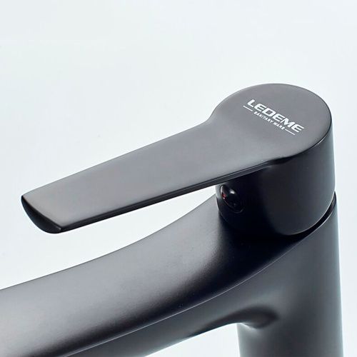 Смеситель для раковины LEDEME L1069B, черный