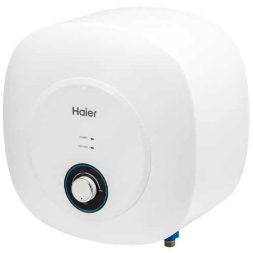 Водонагреватель электрический накопительный 15 л. Haier ES15V-MQ1 над мойкой