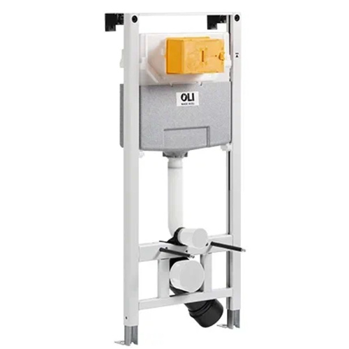 Инсталляция для подвесного унитаза OLI 879235pKA01 OLI 120 ECO Sanitarblock, с кнопкой KARISMA белая, пневматическая