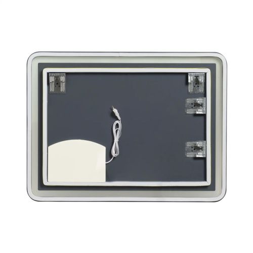 Зеркало AGATA LED 8060-Zm8, 800х600 мм, 600х800 мм, с сенсором, со сменой подсветки, реверсивное крепление