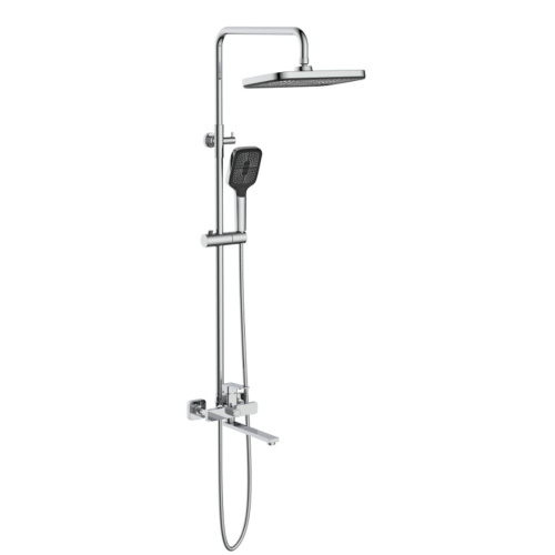 Душевая стойка SAVOL S-DG1145A со смесителем, лейкой и тропическим душем, хром (4)