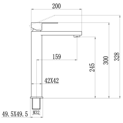 Смеситель для раковины Fmark FS8711A хром (12)