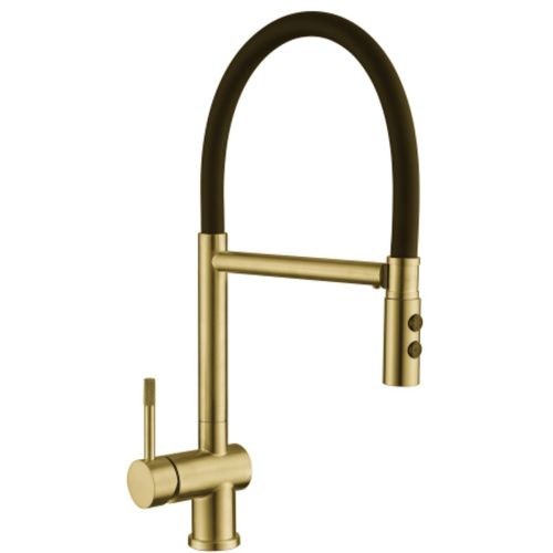 Смеситель для кухни Fmark FS0252C матовое золото, черный (6)