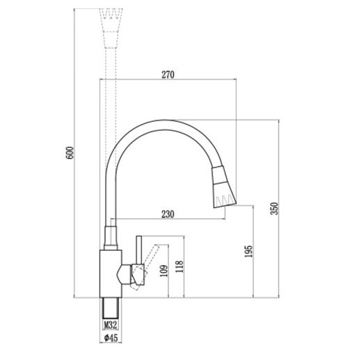 Смеситель для кухни Fmark FS8299A-04 хром, серый (6)