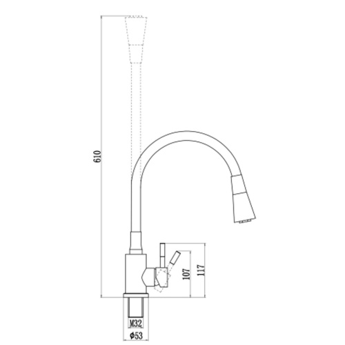 Смеситель для кухни Savol S-3002QM-06 графит (5)