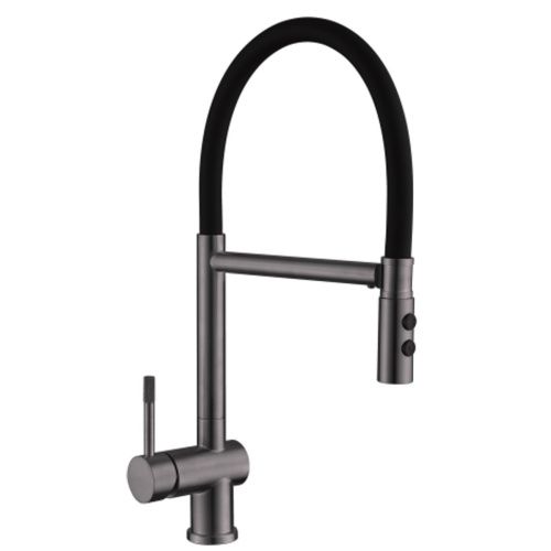 Смеситель для кухни Fmark FS0252Q графит, черный (6)