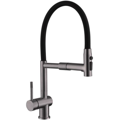 Смеситель для кухни Fmark FS0152Q графит, черный (6)