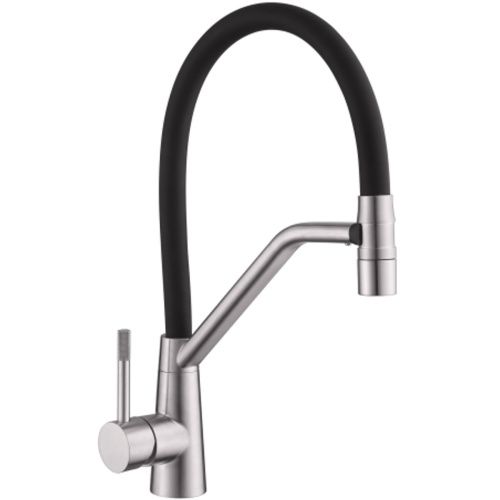 Смеситель для кухни Fmark FS0352L сатин, черный (6)