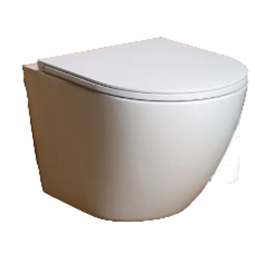Унитаз подвесной безободковый торнадо Watersense Milana S Vortex W00079 49х37х36 см микролифт, дюропласт