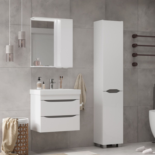 Тумба для ванны подвесная VOLNA Lake 60 tpLAKE60.2Y-01, 2 ящика с раковиной Lake 60