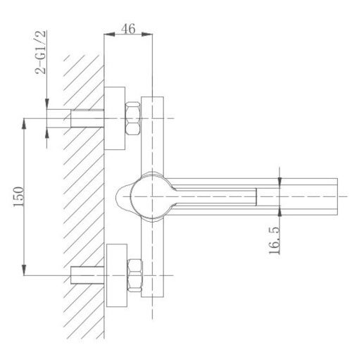 Смеситель для раковины DIONIS T3-359, хром