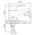 Смеситель для умывальника Ledeme H68-B L1068-B