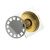 Трап Санакс латунный 100х100 выход 50мм горизонтальный нижняя часть-бронза 00033