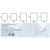 Зеркало для ванной Glamour ЗЛП606 800х900 LED подсветка сенсорный выключатель и часами