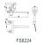 Смеситель для ванны Fmark FS8224H черный