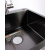 Мойка для кухни врезная GERHANS RK35050B графи из нержавеющей стали, 50х50 см с сифоном
