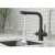 Смеситель для кухни Gross Aqua Ecolife 3120609MB с подключением к фильтру воды черный