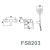 Смеситель для ванны Fmark FS8203 сатин